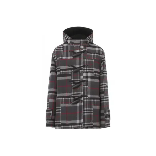 Burberry Coats Fall And Winter Coat Men's Charcoal Gray 80450071