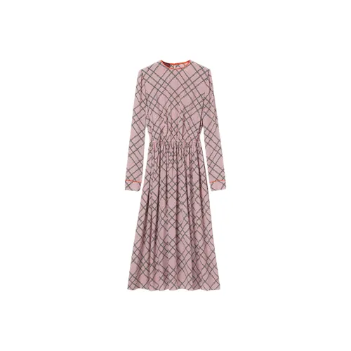 GUCCI Long Sleeved Dress Women's Pink