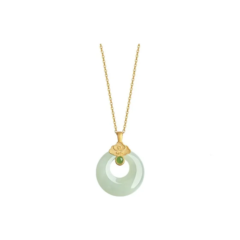 TAOHUAZHAOZHAO Chalcedony Necklaces Women's-0