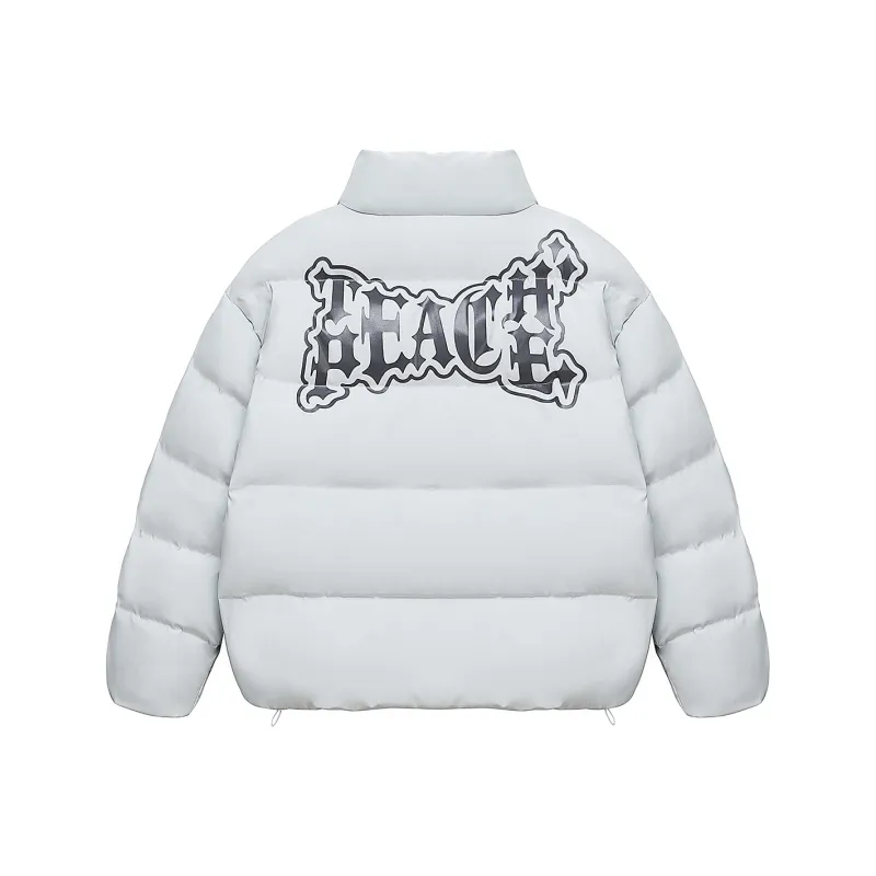 Teach Peace Puffer Jacket Unisex-7