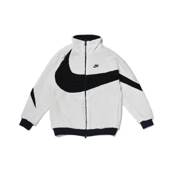 Nike Big Swoosh Reversible Boa Jacket Asia Sizing White Black