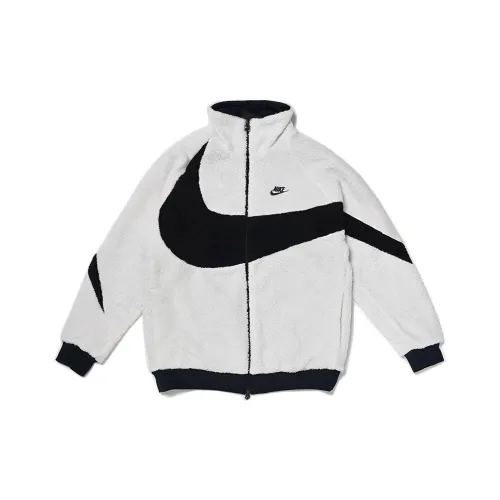 Nike Big Swoosh Reversible Boa Jacket Asia Sizing White Black