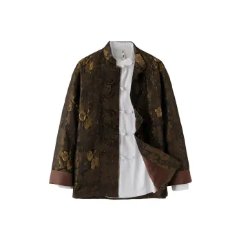 XUANSHENG Jackets Coats Men's Gold