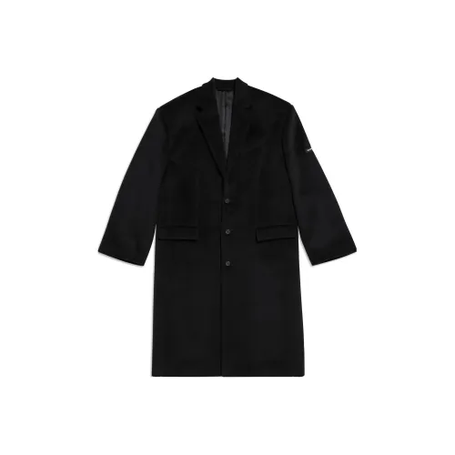 Balenciaga Coats Men Black