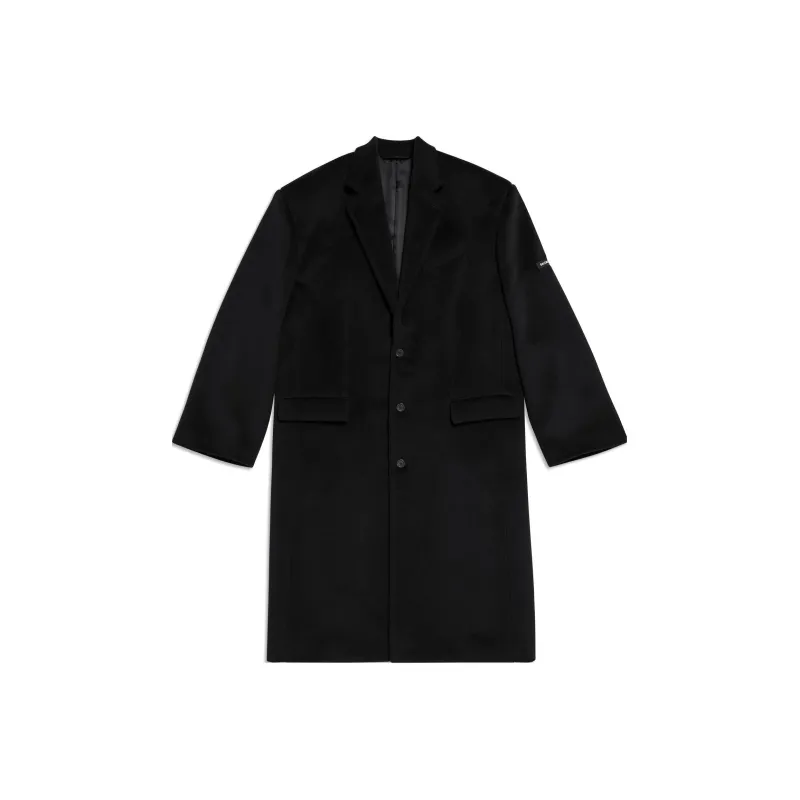 Balenciaga Coats Men Black-0