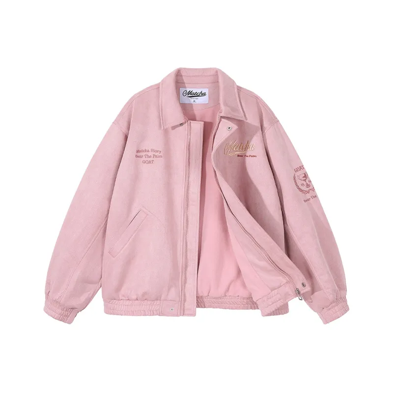 MATCHA STORY Velvet feel Coat Unisex-12
