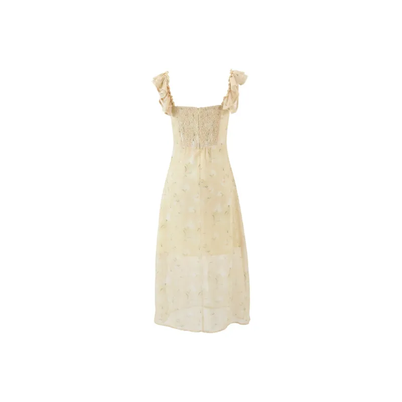 ACAINES Slip Dress Women's Light Yellow-1
