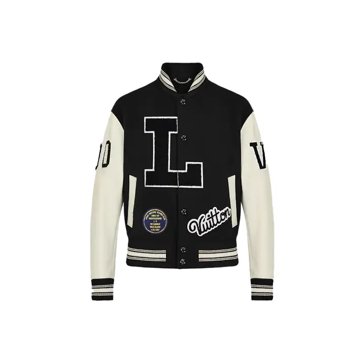 LOUIS VUITTON New Quarterly Products Of LV SS22 Baseball Jacket Men's Black-0