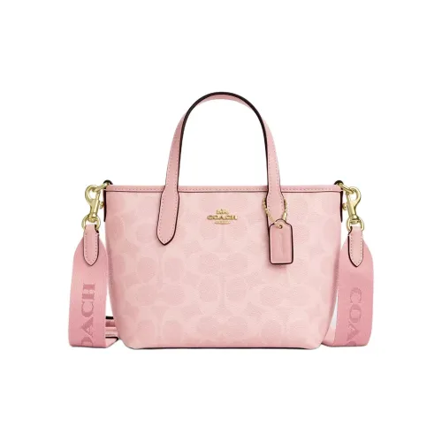 COACH City PVC Tote Bag, Shopping Bag, Shoulder Bag, Crossbody Bag, Handbag Small Size Women's Pink