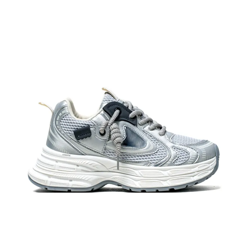 Hong Kong Meng Slip Resistant, Breathable, Height Increasing Low Top Chunky Sneakers Men's-5