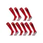 Long Shaft Soccer Socks Red 5 Pack