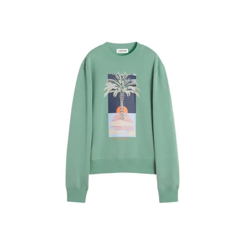 Lanvin Graphic Printed Crewneck Sweatshirt