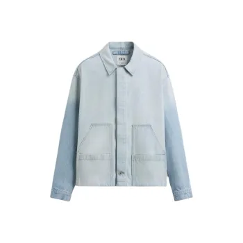 ZARA Denim Jacket Men's Light Blue