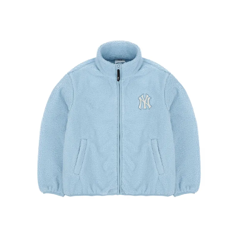 MLB New York Yankees Velvet Jackets Unisex Light Blue-0