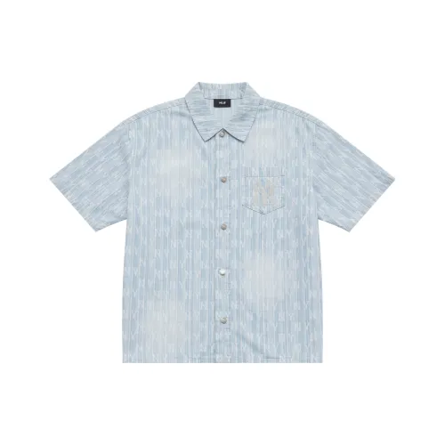 MLB MONOGRAM Collection New York Yankees SS25 Shirt Unisex Light Blue