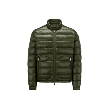 Moncler Down Jacket Coat Men's Olive Green