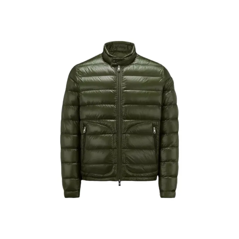 Moncler Down Jacket Coat Men's Olive Green-0