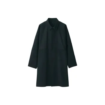 MUJI Coats Unisex Black