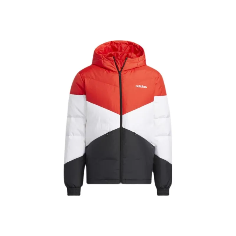 Adidas Down Jackets Men Vivid Red White-0