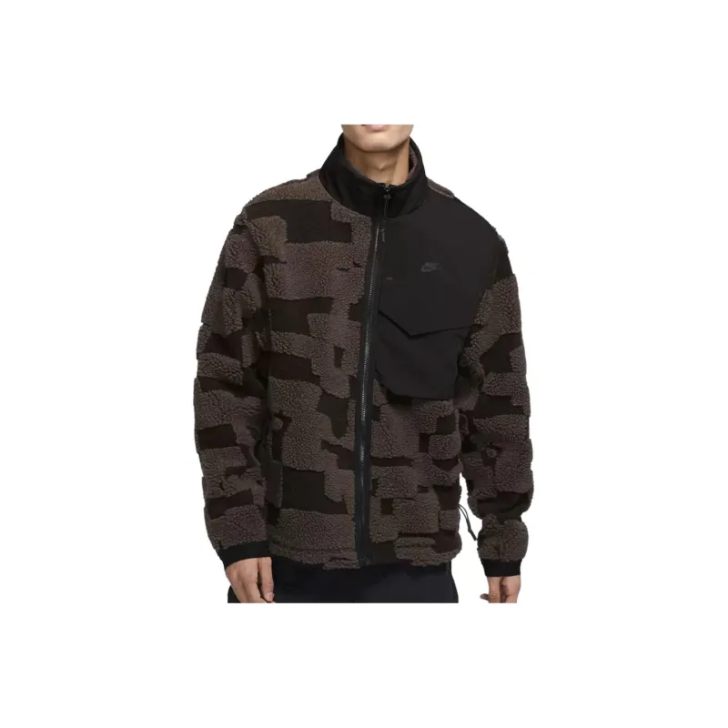 Nike Velvet feel Coat Men's Brown-0