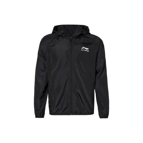 LiNing Breathable Quick Dry Sun Protection Clothing Men's Black