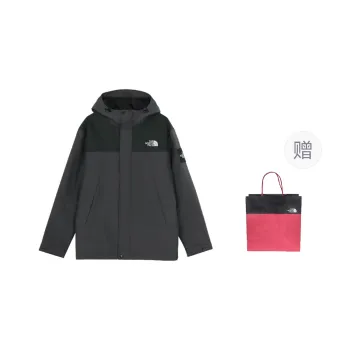 THE NORTH FACE Outdoor Hiking Water Resistant Windproof Breathable Windbreaker Jacket Men's Dark Gray