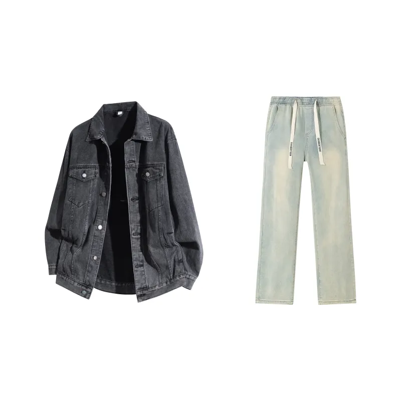 DANGERTIGER Denim Jacket Set Unisex-18