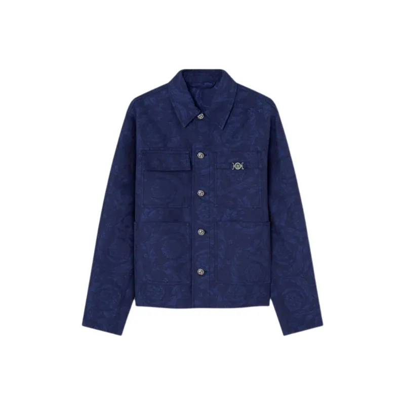 VERSACE Barocco Jacquard Button Up Jacket-0