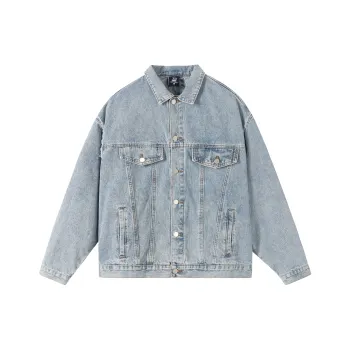 XINYINSU 24FW Denim Jacket Unisex Blue