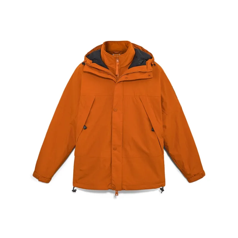Timberland Waterproof, Windproof, Thermal, And Breathable Windbreaker Jacket Men's Tea Umber-0