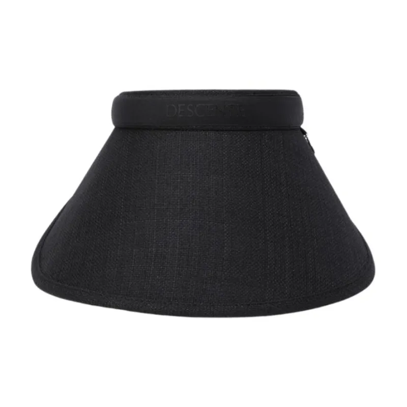 DESCENTE Polyester Rayon Polyurethane Sun Protection Hats Women's Black-1