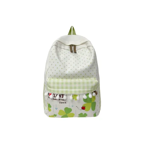 H YXIANG Composite Cloth Backpack Women's Green