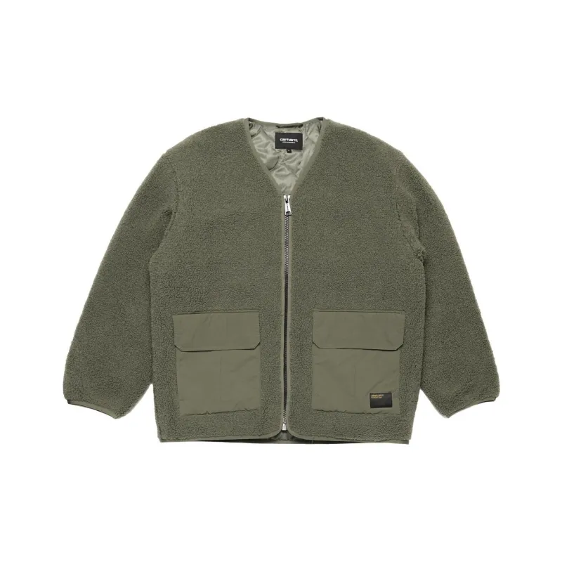 Carhartt WIP Devin Liner Shearling Zipped Padded Jacket-0