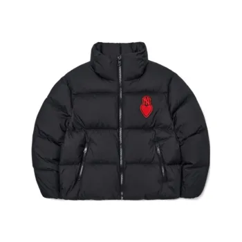 MLB Down Jacket Cropped Unisex Black