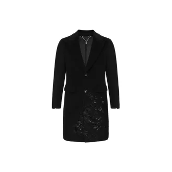DAVID NAMAN Coats Men Black