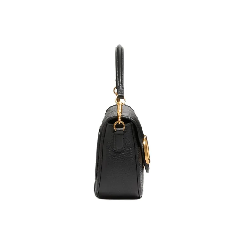 Valentino GARAVANI Matte Calfskin One Shoulder Handbag Women's Black-2