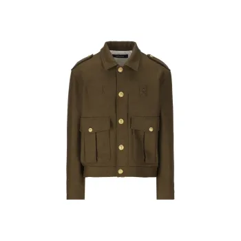 DSQUARED 2 Military Epaulette Button Up Jacket