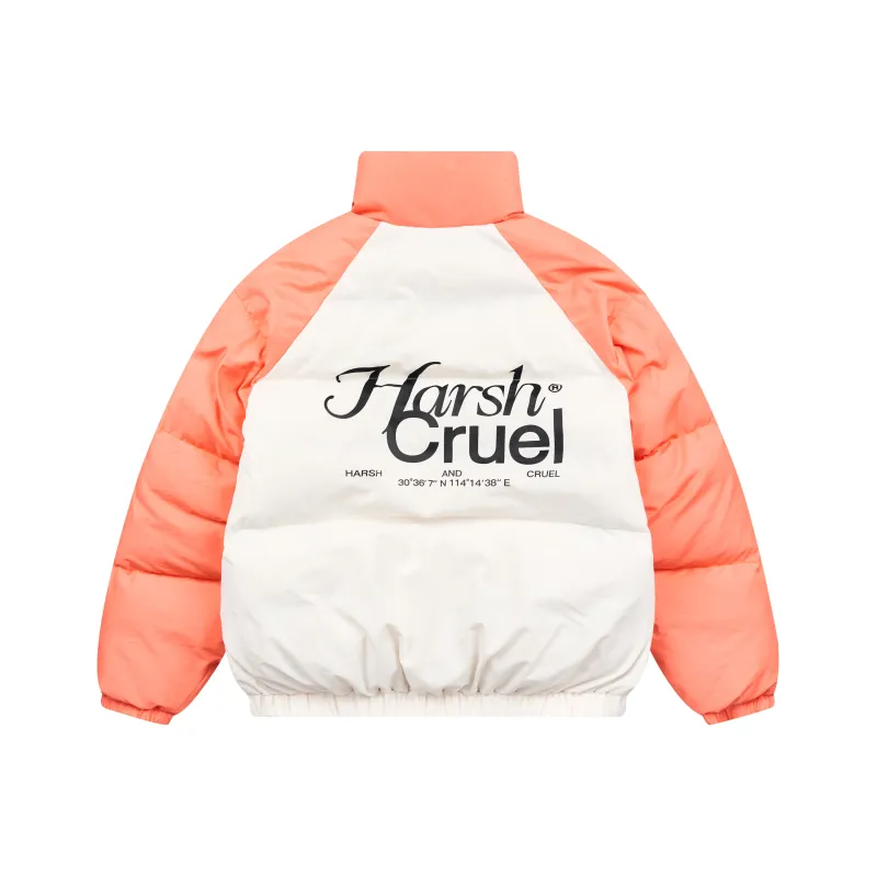 HARSH AND CRUEL FW22 Letter Stand Collar Loose Fit Thickened Puffer Jacket Unisex-9