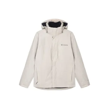 Columbia Outdoor Hiking, High Altitude Climbing, Hiking, Cold Wave Thermal Windbreaker Jacket Men's Beige