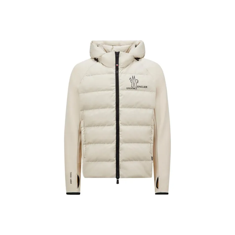 Moncler Grenoble Logo Printed Zip Up Straight Hem Jacket-0