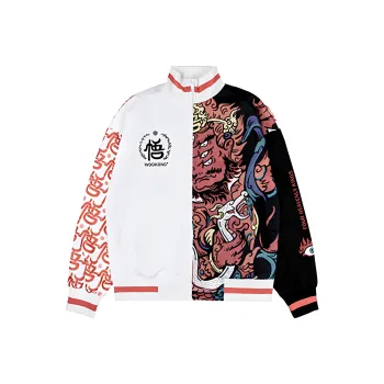 WOOKONG Loose Fit Baseball Jacket Men's Multicolor