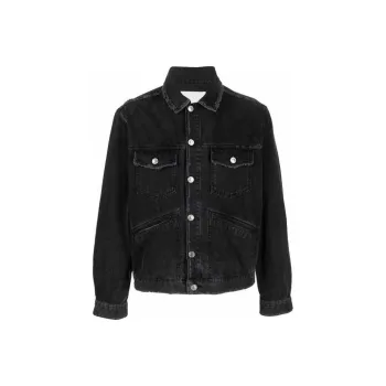 ISABEL MARANT Jango Logo embroidered Denim Jacket