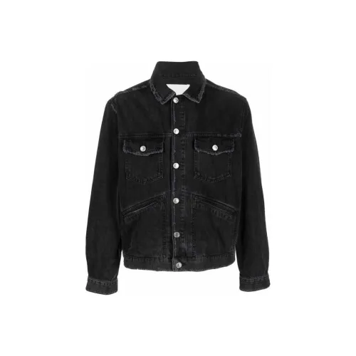 ISABEL MARANT Jango Logo embroidered Denim Jacket