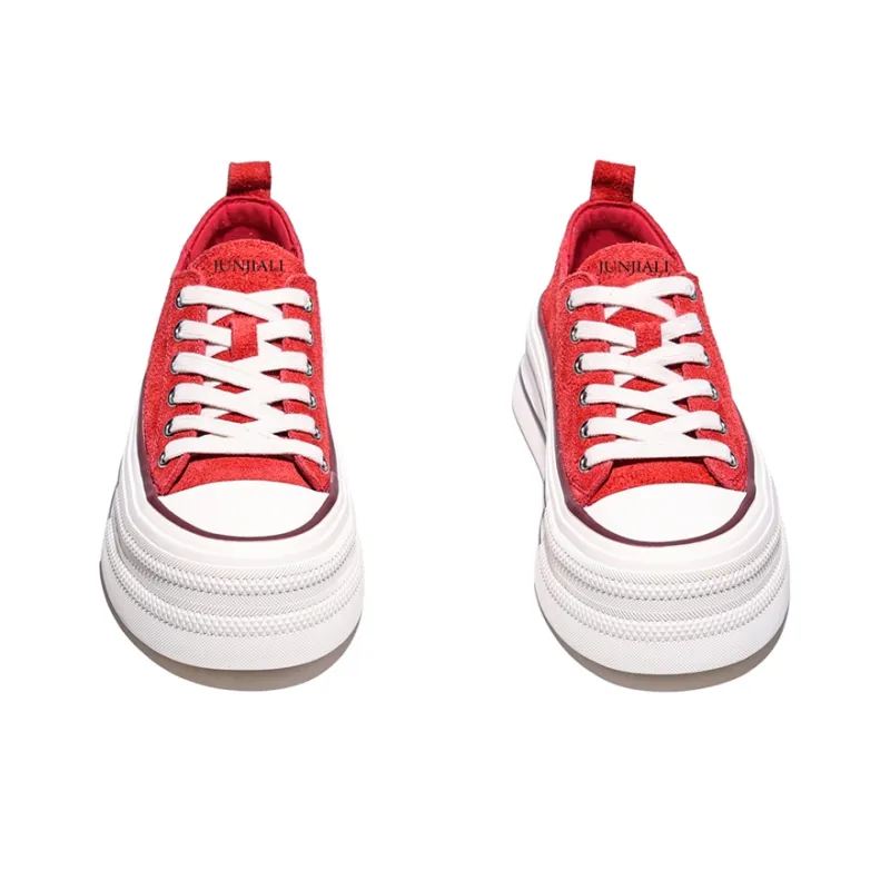 Junjali Slip Resistant Low Top Skateboard Shoes Women's-5