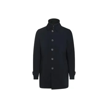 HERNO Buttoned Layered Effect Coat