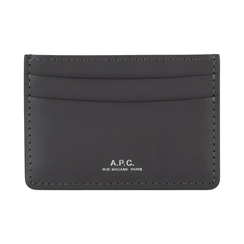 A.P.C André Logo Stamp Card Holder-0