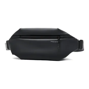 MOYYI PVC Quick Response Shoulder Bag, Crossbody Bag Regular Men's Black
