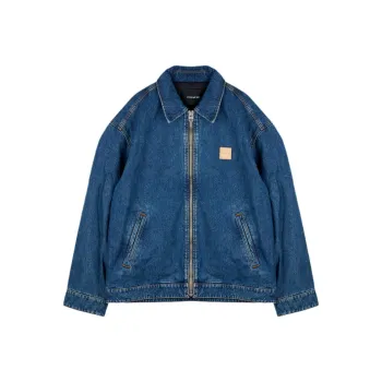 COACH FW24 Denim Jacket Men's Dark Color Washable