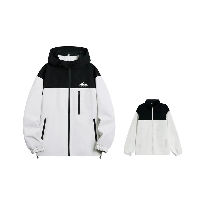 KFKU Water Resistant Windproof Breathable Wear Resistant Windbreaker Coats Unisex-9