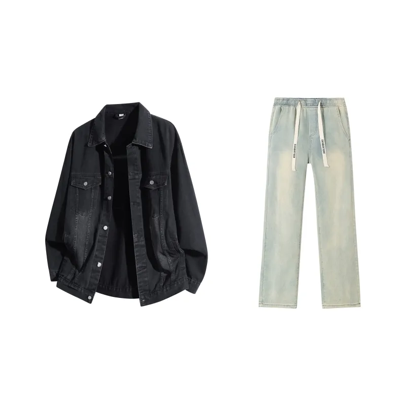 DANGERTIGER Denim Jacket Set Unisex-11